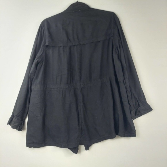 women's en creme black open front cardigan size small - Picture 7 of 11